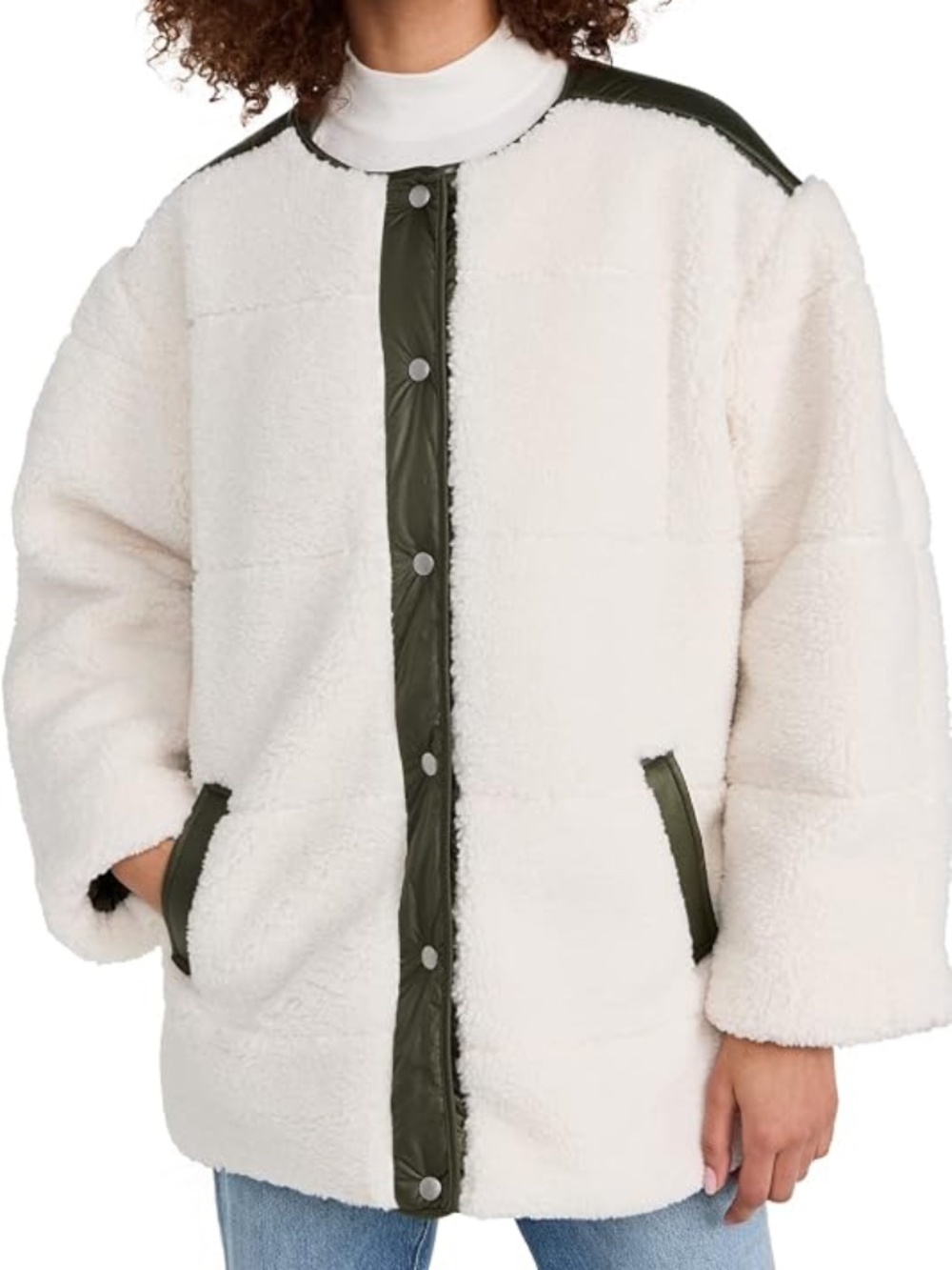 FRAME Oversized Army Teddy Coat sz Small